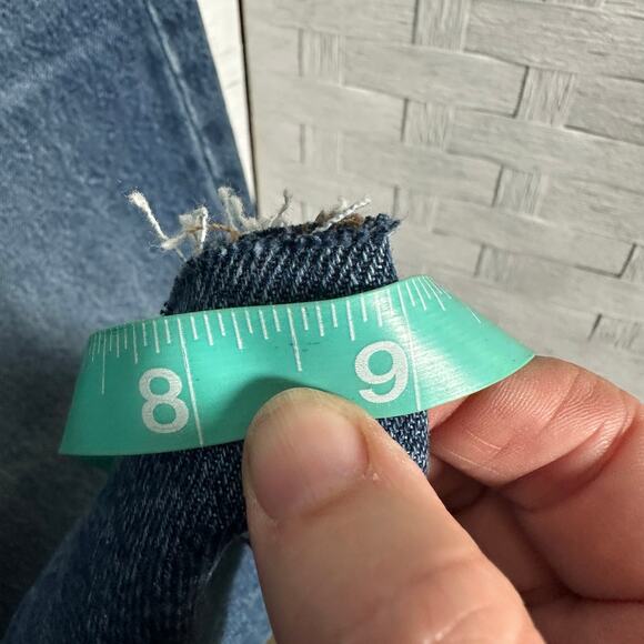 Old Navy women’s jeans sky High extra high raw hem dark wash denim plus size - Picture 10 of 11